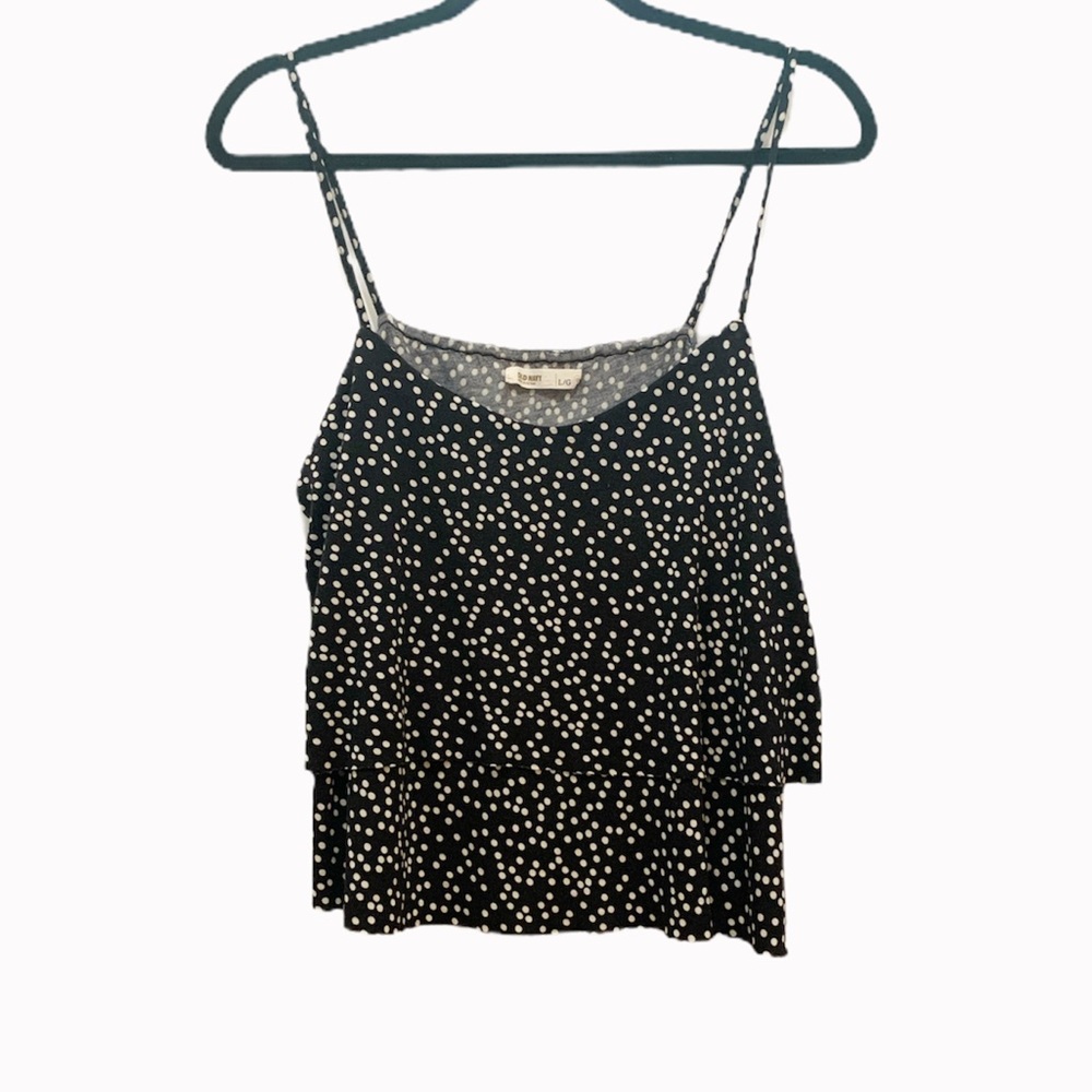 Old Navy Polka Dot Tiered Tank Top